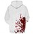 billiga Halloween Huvtröjor &amp; Sweatshirts-blodfläckar herr komfort färg tröjor mode 3d-tryck luvtröjor hoodies vit rund hals höst