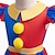 abordables Style Joker-TADC Joker Clown Pomni Robe Costume Cosplay Cosplay de Film for Fille Enfant Carnaval Performance Soirée