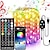 tanie Baterie i lampki wewnętrzne USB-Wodne wielokolorowe zmieniające się światła LED na smart USB Fairy String Lights do dekoracji urodzinowych imprezowych w pomieszczeniach i na zewnątrz zdalnie sterowane aplikacją