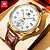 abordables Montres à quartz-Montre en quartz minimale OLEVS pour homme mode lumineuse calendrier étanche décoration en cuir