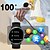 baratos Pulseiras Inteligentes-696 i102 Relógio inteligente 1.43 polegada Pulseira inteligente Bluetooth Podômetro Aviso de Chamada Monitor de Sono Compatível com Android iOS Feminino Chamadas com Mão Livre Lembrete de Mensagem IP