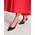 preiswerte Absatzschuhe für Damen-Slingback-Pumps mit spitzer Spitze für Damen – elegante burgunderfarbene Schuhe mit Kitten Heel