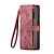 cheap Samsung Cases-Phone Case For Samsung Galaxy Z Fold 6 Z Fold 5 Z Fold 4 Z Fold 3 Wallet Case Zipper with Pen Slot Holder Matte Frosted Retro