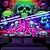 billiga halloween väggtapeter-blacklight gobeläng uv-reaktivt sken i det mörka trädet av dödskallar trippy berg dimmigt hängande gobeläng väggkonst väggmålning för vardagsrum sovrum