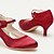 ieftine anii 1950-Pentru femei Tocuri Retro Pantofi rochie Mary Jane Nuntă Petrecere Zilnic Cataramă Legătură Panglică Dantelă Toc Stilat Vârf rotund Elegant Dantelă Satin Buclă Roșu Vin Negru Cristal