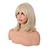 cheap Costume Wigs-18 Inch/45 cm Layered Bangs Straight Synthetic Fiber Shoulder Length Hair Daily Use Wig Carnival Wigs