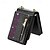 baratos Capa Samsung-telefone Capinha Para Samsung Galaxy Z Flip 7 Z Virar 6 Z Flip 5 Z Flip 4 Z Flip 3 Capa articulada Zíper com cordão Bling Glitter Brilhante Retro PC Couro PU