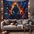 cheap Halloween Decoration-Halloween Decorations Green Skulls Hanging Tapestry Wall Art Large Tapestry Mural Decor Photograph Backdrop Blanket Curtain Home Bedroom Living Room