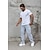 preiswerte Cargohosen-Herren Cargo-Hosen Jogginghose Chinos Tasche Gerader Schnitt Elastischer Bund Einfarbig tragbar Weich Volle Länge Täglich Heim Outdoor Sport Einfach Schwarz Marineblau Mikroelastisch