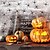cheap Halloween Outdoor Decor-100G Spider Web with 40 Spiders Halloween Spider Cotton Spider Web Spider Silk Small Spider Party Haunted House Decoration Props