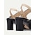 billiga Block Heels-kvinnors beige och svarta slingback blockklack pumps med spänne – eleganta spetsiga klänningsskor för kontor och formella evenemang