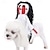 billiga Halloween husdjurskostym-Hund Katt Halloweendräkter Hundkostym Spöke Läskig kostym Riddarstil Mjuk Halloween Karnival Fest  Kläder för hundvalp