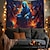 cheap Halloween Decoration-Halloween Decorations Green Skulls Hanging Tapestry Wall Art Large Tapestry Mural Decor Photograph Backdrop Blanket Curtain Home Bedroom Living Room