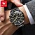 voordelige Quartz-horloges-nieuwe olevs ole trend mode herenhorloges kalender lichtgevende chronograaf maanfase drie handen multifunctioneel quartz horloge waterdicht sport herenpolshorloge