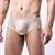 baratos Roupa Interior &amp; Meias para Homem-Homens 1 pc Cueca Boxer Boxers Poliéster Respirável Macio Confortável Xadrez Cintura Média Preto Branco