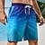 economico Piante e Fiori Tropicali-Per uomo Gradiente Stampe astratte Costume nuoto a pantaloncino Boxer da surf Pantaloncini da mare Vita normale Hawaiano Boho Informale Giornaliero Per eventi A cordoncino con fodera in rete Vita