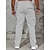 preiswerte Cargohosen-Herren Cargo-Hosen Jogginghose Chinos Tasche Gerader Schnitt Elastischer Bund Einfarbig tragbar Weich Volle Länge Täglich Heim Outdoor Sport Einfach Schwarz Marineblau Mikroelastisch