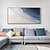 abordables Peintures paysages-Peinture à l&#039;huile 3D faite à la main texture bleu paysage marin peinture à l&#039;huile sur toile grande peinture à la main moderne abstraite plage peinture paysage acrylique vague peinture pour mur art