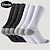 billiga herrstrumpor-Herr 3 Par Multipack Socka Löparstrumpor Långstrumpor Vit + Vit + Svart Svart Färg Färgblock Sport &amp; Utomhus Dagligen Semester Grundläggande Medium Vår Höst Mode Ledigt