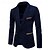 economico Blazer Classici da Uomo-Per uomo Blazer Affari Cocktail party Ricevimento di matrimonio Moda Casual Primavera &amp; Autunno Velluto a coste Semplice Tasca Bottoni Confortevole Monopetto Giacca Borgogna Blu marino Kaki