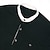billige Afslappet Henley T-shirt-Herre Henley-skjorte Tee Top Farveblok Henley udendørs Afslappet Kortærmet Knap Lomme Tøj Mode Designer Bekvem
