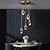 billige Klyngedesign-3-Light 5-Light 7-Light 10 cm Dæmpbar Enkelt design Vedhæng Lys Krystal Galvaniseret Moderne Nordisk stil 85-265V