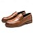 abordables Chaussures Sans Lacets &amp; Mocassins Homme-mocassins classiques en cuir marron pour hommes - chaussures habillées confortables à enfiler pour le travail et les vêtements décontractés