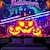 billiga halloween väggtapeter-halloween dekorationer pumpa blacklight gobeläng uv reaktivt sken i mörkret skog trippy berg dimmig kyrkogård spöke hängande gobeläng väggkonst väggmålning för vardagsrum sovrum