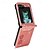 abordables Carcasas Samsung-teléfono Funda Para Samsung galaxia Z Flip 7 Z Flip 6 Z Flip 5 Z Flip 4 Z Flip 3 Gire la tapa Brillo ostentoso brillante Ranura para tarjetas Antigolpes Retro Cielo ordenador personal Cuero de PU