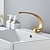 abordables Grifería para bañera-Baño grifo del fregadero - Clásico Latón Envejecido / Galvanizado Conjunto Central Sola manija Un agujeroBath Taps