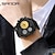 abordables Relojes digitales-Reloj Digital SANDA para Hombre Reloj Deportivo de Moda Cronómetro Luminiscente Reloj Alarma Reloj de Resina con Calendario