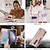 billige Samsung-etui-telefon Etui Til Samsung Galaxy Z-brett 7 Z Brett 6 Z Fold 5 Z Fold 4 Z Fold 3 Bakdeksel Lommebok-kortveske med stativ Ringholder Glidelås Kontor / Bedrift TPU PU lær