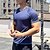 billiga Löpar-T-shirts och linnen-Herr T-shirt för jogging Gymtröja Kortärmad T-shirt Ledigt Fritids- Andningsfunktion Snabb tork Mjuk Gymträning Löpning Gång Sportkläder Sportkläder Solid färg Gul Marinblå Orange