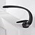 abordables Grifería para bañera-Baño grifo del fregadero - Clásico Latón Envejecido / Galvanizado Conjunto Central Sola manija Un agujeroBath Taps