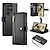 billige Samsung-etui-telefon Etui Til Samsung Galaxy S26 Ultra Plus S25 S24 S23 S22 S23 FE S21 Ultra Plus S20 A55 5G A35 5G Bakdeksel med stativ Magnetisk Glidelås Kontor / Bedrift TPU PU lær