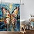 voordelige Douchegordijnen-Douchegordijn met haken 180cm*180cm (70&quot;*70&quot;) Polyester Wasbaar Waterdicht Plantenbloem Motief Badkamer Baddecoratie