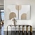 abordables Peintures natures mortes-peinture murale en arche beige faite à la main, art mural beige, peinture texturée minimaliste 3D, art mural minimaliste beige, une paire de peintures beiges, art sur toile neutre