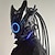 levne Novinky-kyberpunková maska maska kulaté světlo křídlo cop music festival led light mask cosplay