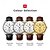 abordables Montres à quartz-Montre en quartz minimale OLEVS pour homme mode lumineuse calendrier étanche décoration en cuir