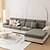 abordables Housse de canapé-housse de coussin de siège de canapé résistante à l&#039;eau housse de protection à rayures jacquard housse élastique canapé fauteuil causeuse 4 ou 3 places gris uni solide doux durable lavable