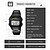 abordables Relojes digitales-SKMEI Hombre Reloj Digital Moda Reloj Casual Negocios Reloj de Muñeca Luminoso Cronómetro Despertador cuenta regresiva Acero TPU Reloj