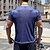 billiga Löpar-T-shirts och linnen-Herr T-shirt för jogging Gymtröja Kortärmad T-shirt Ledigt Fritids- Andningsfunktion Snabb tork Mjuk Gymträning Löpning Gång Sportkläder Sportkläder Solid färg Gul Marinblå Orange
