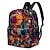 baratos Mochilas para Crianças e Adolescentes-Mochila com estampa de basquete para meninos e adolescentes – mochila escolar de grande capacidade com tema esportivo e design colorido de estilo urbano para uso diário e prática de ginástica