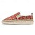 voordelige Hereninstappers &amp; loafers-Geborduurde herenespadrilles - comfortabele canvas vissersschoenen met rood patroon voor casual en strandkleding