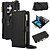 preiswerte Samsung-Handyhülle-Handy Hülle Handyhüllen Für Samsung Galaxy S26 Ultra Plus S25 S24 S23 S22 S23 FE S21 Ultra Plus A55 5G A15 A14 Rückseite Brieftaschenhülle Mit Ständer Ringhalter Reisverschluss Retro TPU PU-Leder