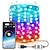 tanie Baterie i lampki wewnętrzne USB-Wodne wielokolorowe zmieniające się światła LED na smart USB Fairy String Lights do dekoracji urodzinowych imprezowych w pomieszczeniach i na zewnątrz zdalnie sterowane aplikacją