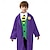 ieftine Stil Joker-Joker: Folie à Deux Joker Clovn Geacă Pantaloni Γιλέκο Pentru copii Băieți Cosplay Petrecere / Seara Carnaval Mascaradă Costum ușor de carnaval