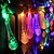 preiswerte Halloween im Freien-6,5 m 30 LEDs Solar Wassertropfen Lichterkette Outdoor wasserdichte Lichterkette 8 Modi Beleuchtung Urlaub Hochzeit Garten Rasen Weihnachten Halloween Terrassendekoration