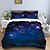 economico Set copripiumino-set copripiumino in 3 pezzi Galaxy Starry Sky Planet per la camera degli ospiti della camera da letto dell&#039;hotel, set confortevole di biancheria da letto