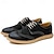 baratos Sapatos Oxford para Homem-sapatos masculinos de camurça brogue oxford - sapatos sociais elegantes e confortáveis com cadarços para uso casual e formal